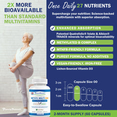 Close-up of Power By Naturals Methyl Multi One capsule