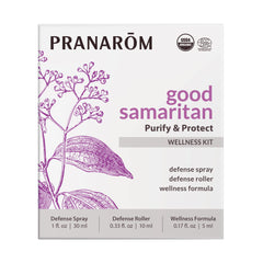 Packaging of Pranarom Good Samaritan Purify & Protect Wellness Kit