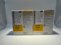 Pranarom Jojoba Virgin Oil with Lime-Cedarwood blend demonstrates versatile fragrance use.