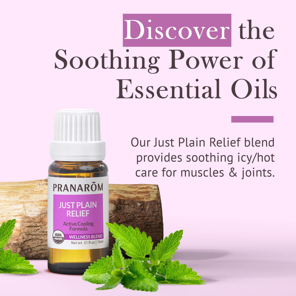 Just Plain Relief essential oil diffuser setup