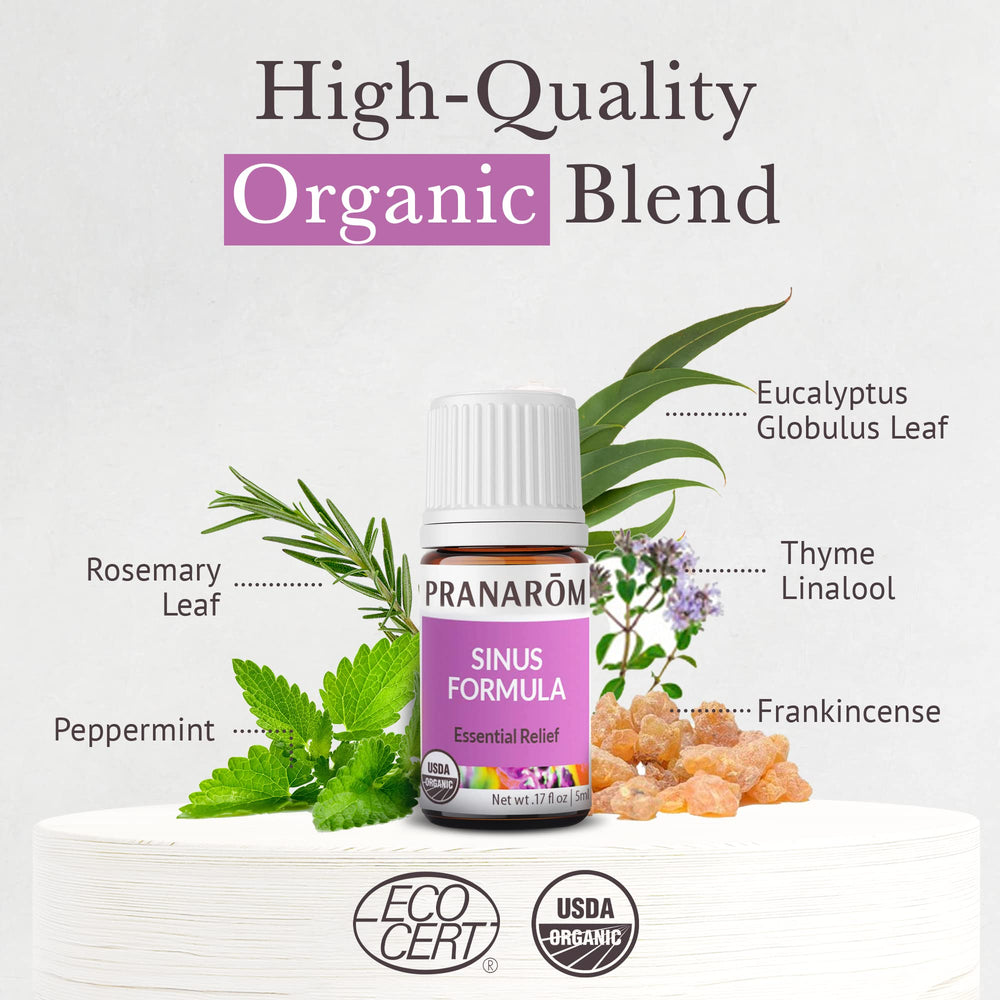Organic peppermint oil used in Pranarom Sinus Formula