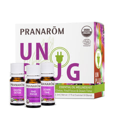 Pranarom Unplug Wellness Essential Oil Kit 3-pack bottles