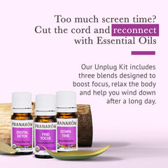 Digital Detox, Down Time and Find & Focus blends in 5ml bottles