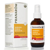 Pranarom Warming Muscle Rescue Oil 4oz front view