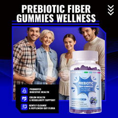 Label close-up highlighting 7g prebiotic fiber per serving and zero sugar