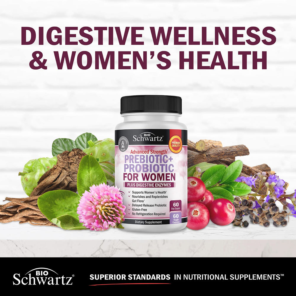 Lifestyle shot of a woman taking one capsule daily