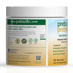 Serving scoop of Prebiotin Prebiotic Fiber Powder