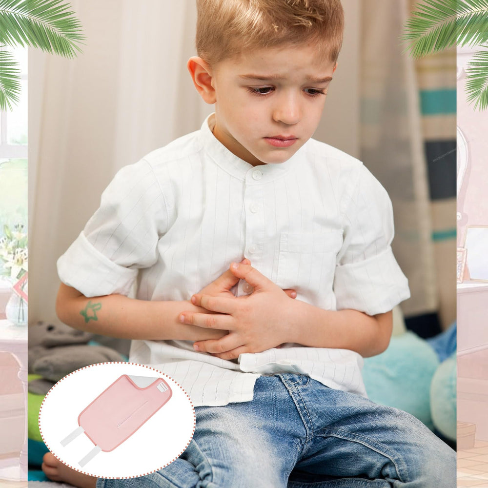 Soft flannel and polyester castor oil pad for kids