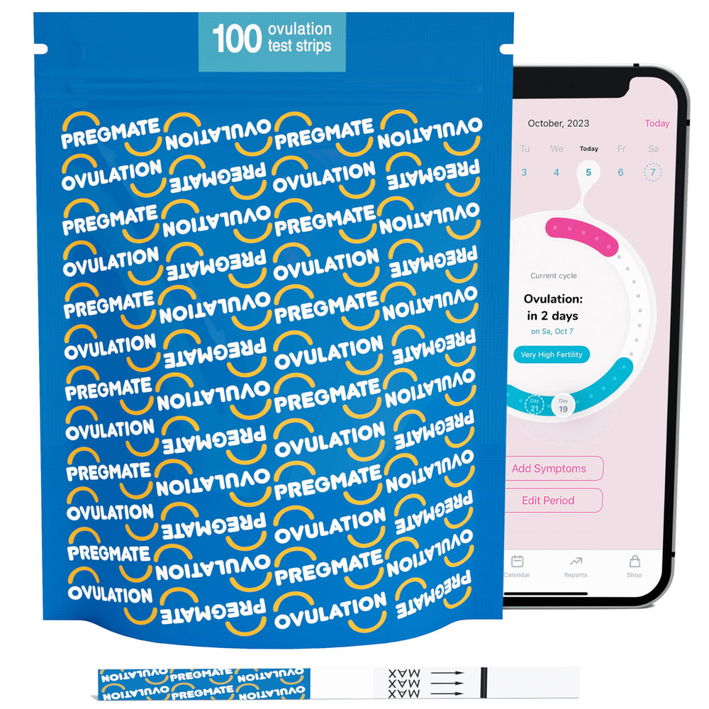 Pregmate 100-count ovulation test strip set