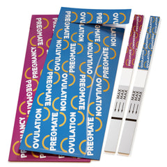 Back of Pregmate kit packaging showing contents