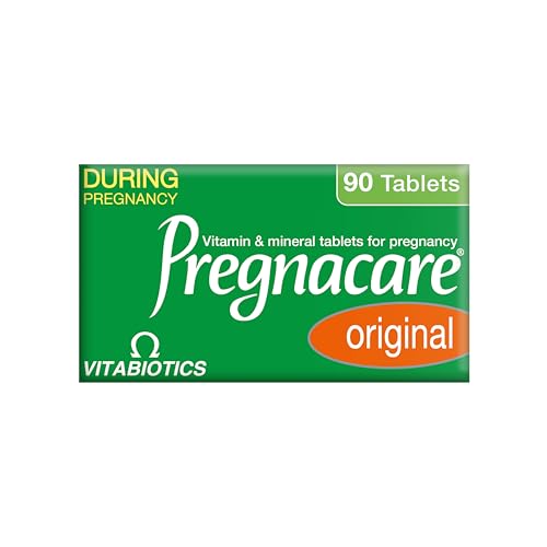 Side view of Pregnacare Original bottle with packaging