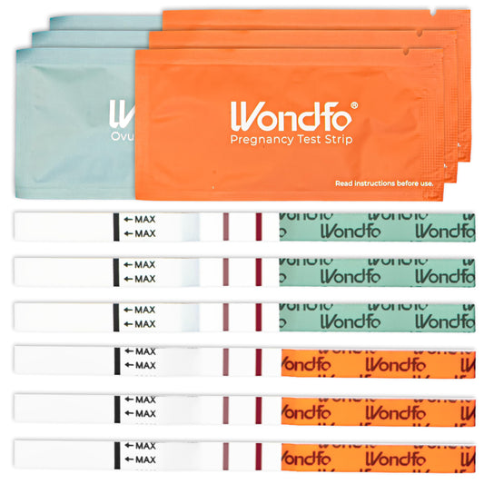 Wondfo Pregnancy Test Strips & Ovulation Test Strips Combo Pack – front view