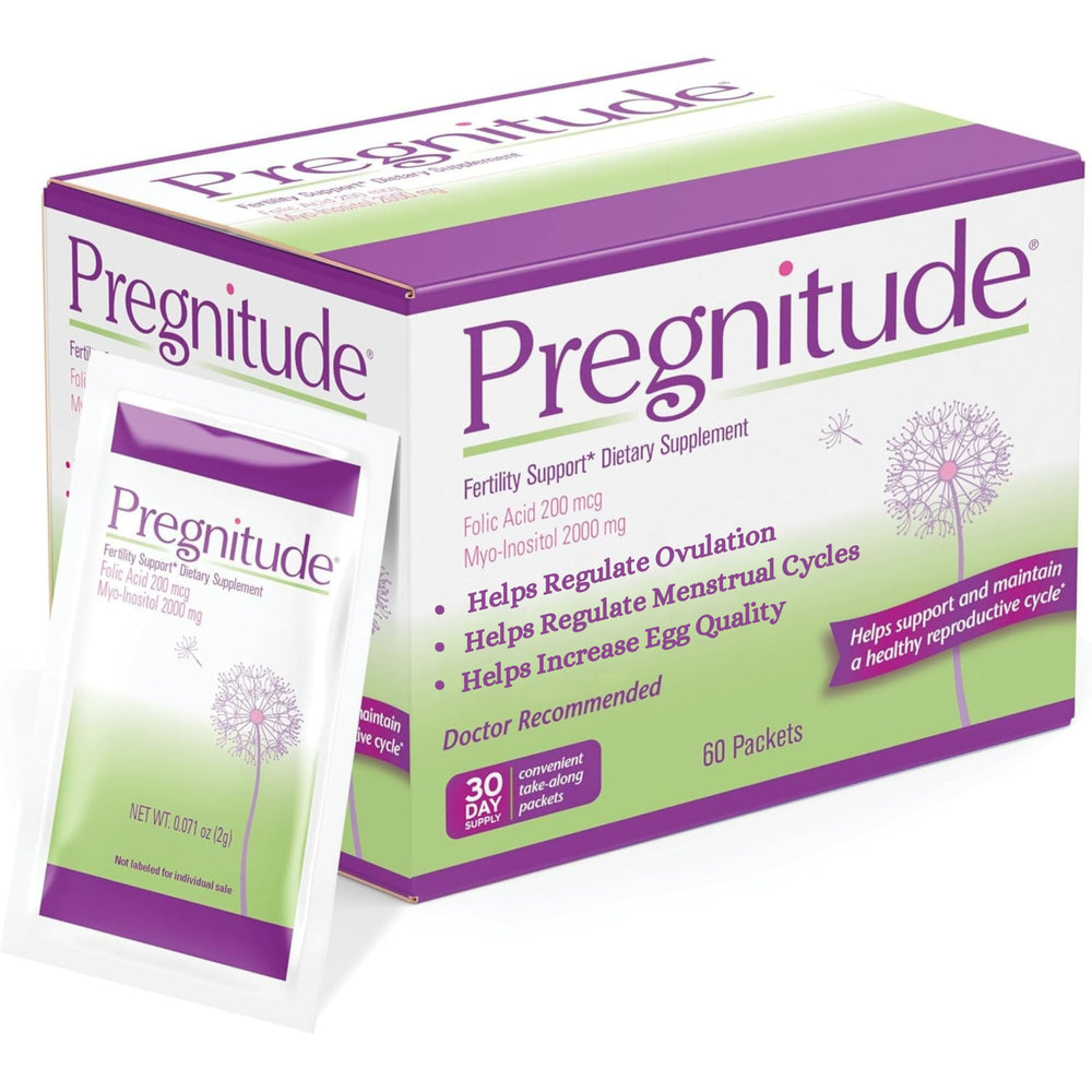 Front view of Pregnitude Reproductive Fertility Support box