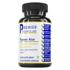 Premier Aloe Vera capsules bottle and label