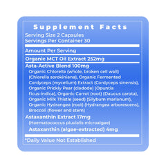 Serving guidance 2 capsules daily with food