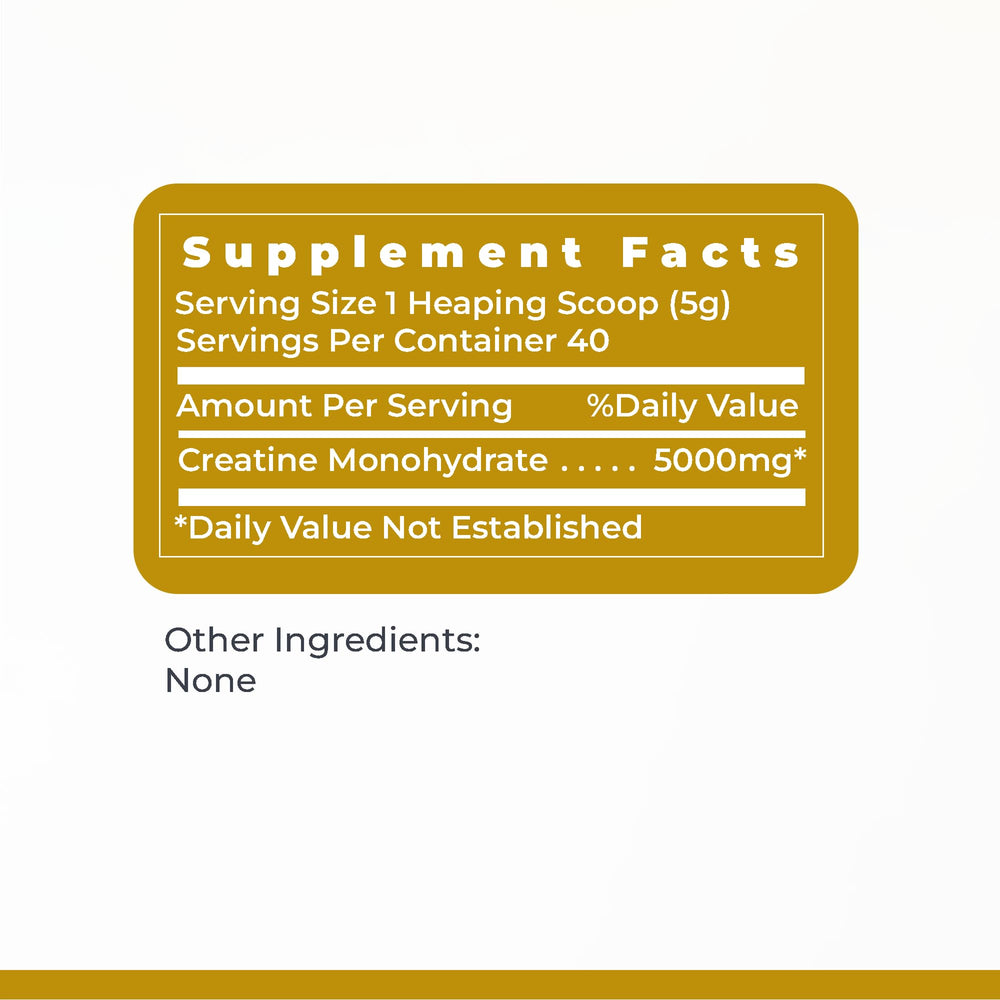 Gluten-free and non-GMO creatine powder