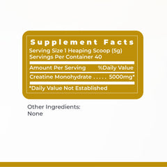 Gluten-free and non-GMO creatine powder