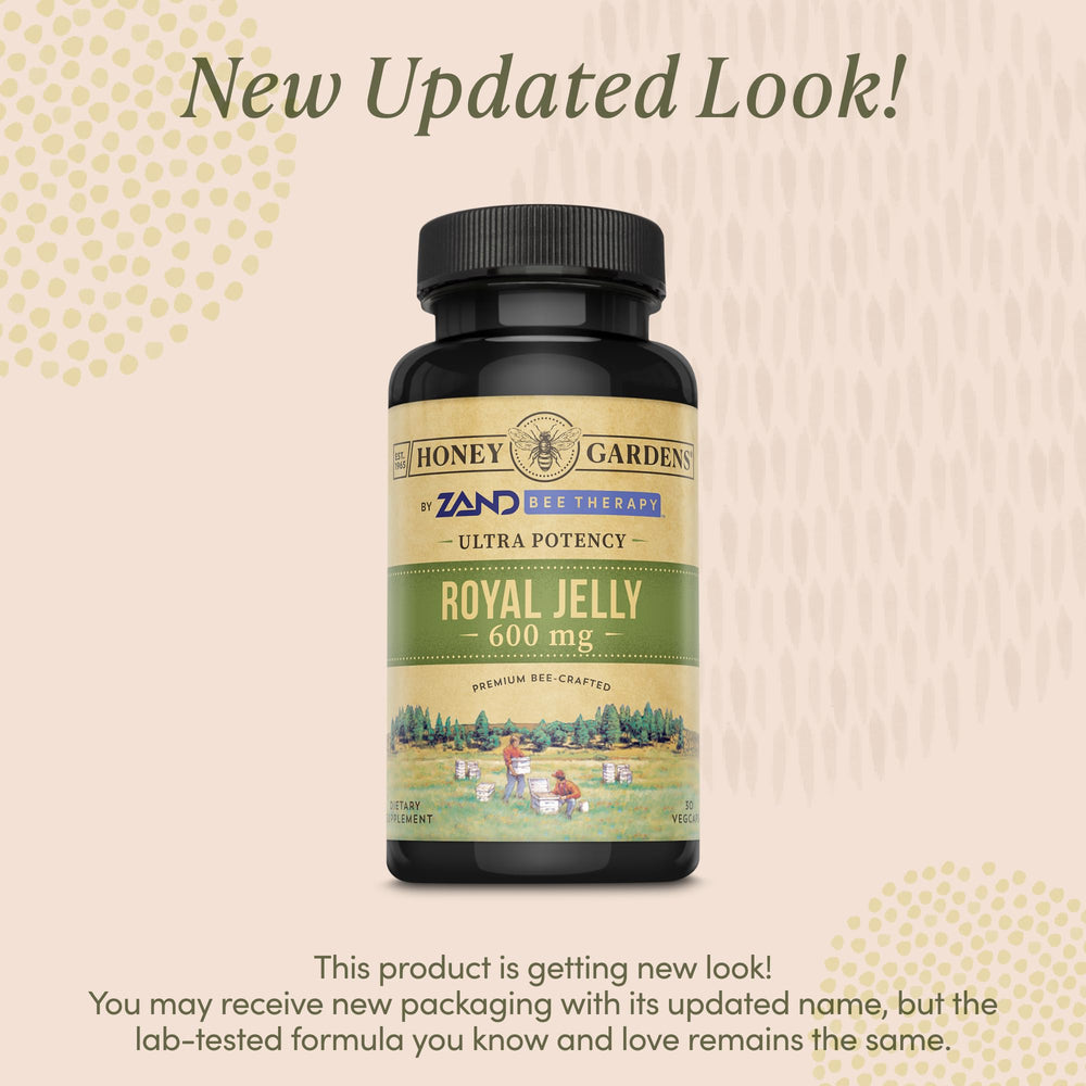 Close-up of Premier One Royal Jelly 2000mg Minerals bottle label