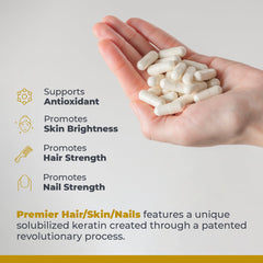 Healthy, shiny hair close-up to represent hair growth benefits