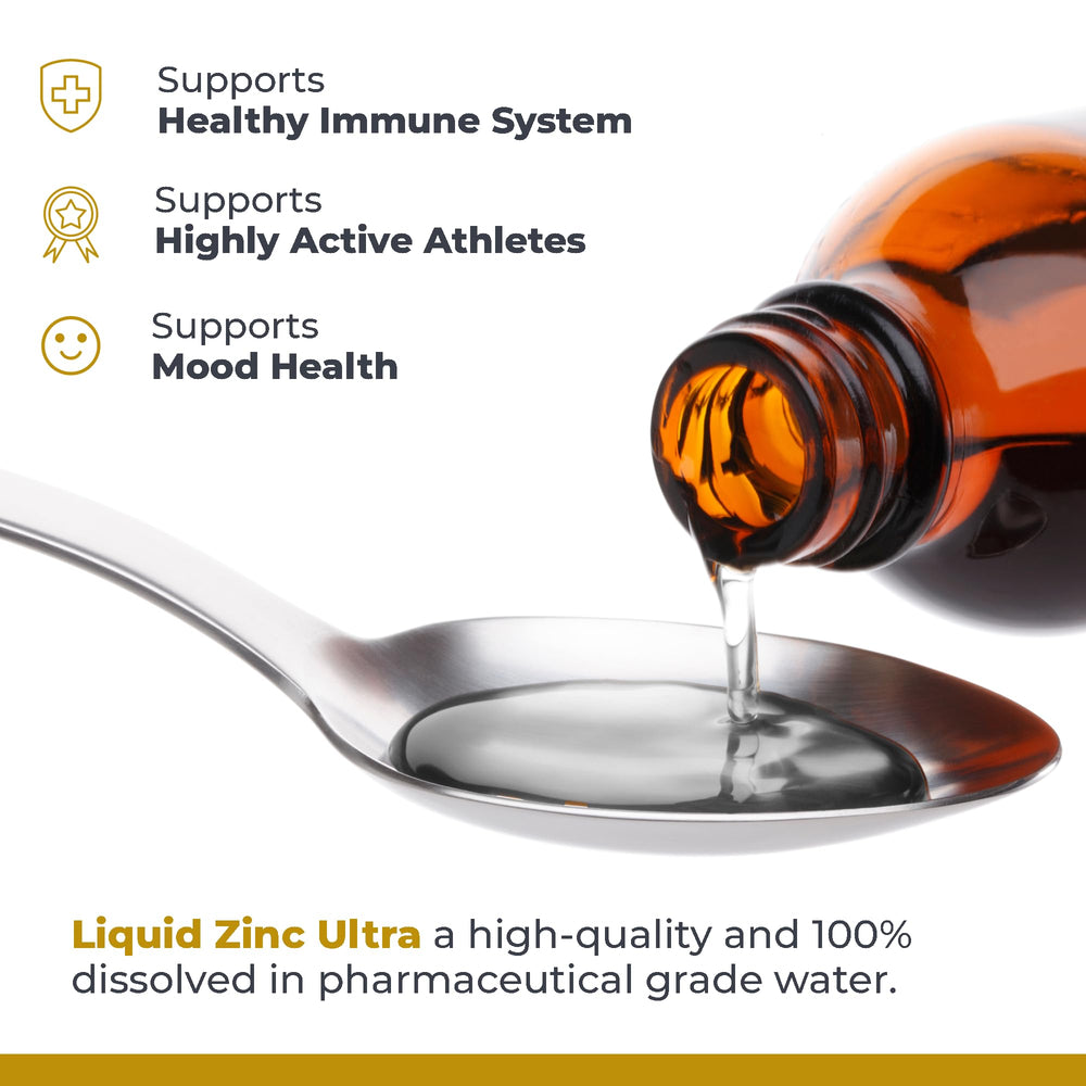 Glass of water with zinc supplement mixed in