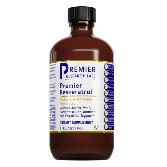 Premier Research Labs Resveratrol Liquid bottle label
