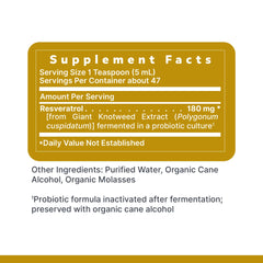8 oz bottle of resveratrol liquid supplement