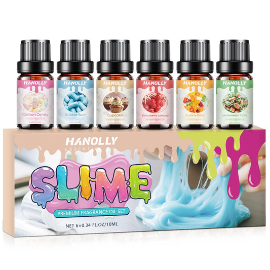 Premium Essential Oil Set packaging with six 10ml fragrance bottles