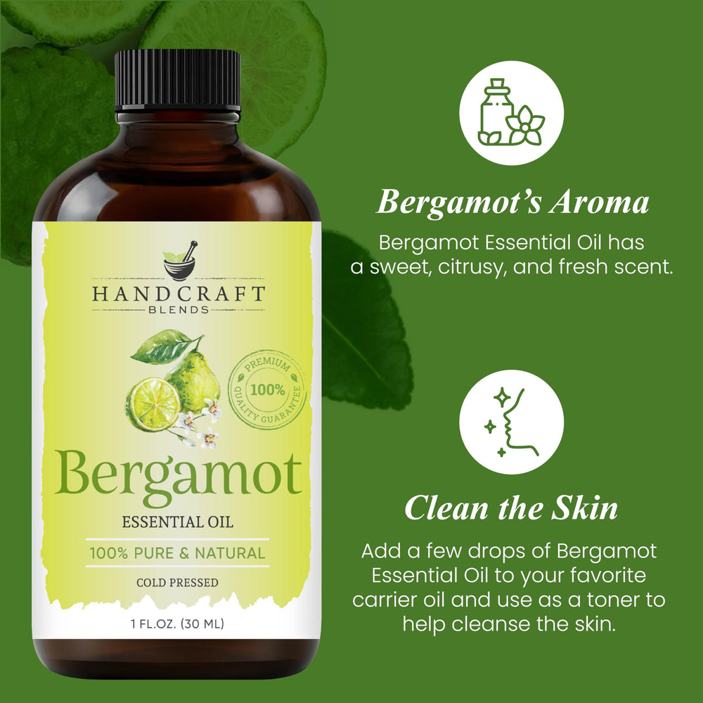 Premium-grade essential oil in amber glass bottle