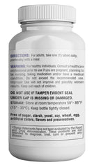 Premium-grade, non-GMO, gluten-free label on bottle
