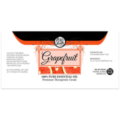 Premium grapefruit essential oil 4oz bottle for diffusers