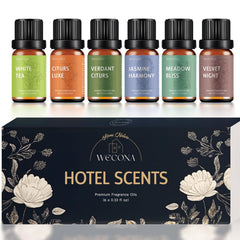 White Tea fragrance oil in amber bottle for diffusers