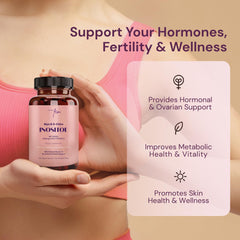 Bottle label close-up showing Myo-Inositol and D-Chiro Inositol