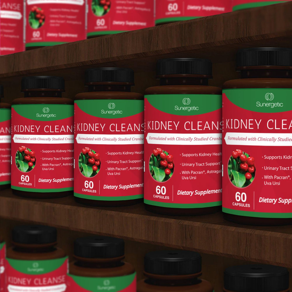 Bottle of 60 vegetarian capsules for kidney health