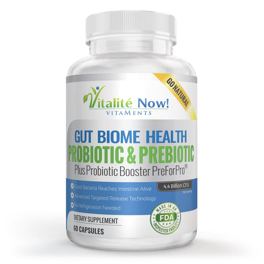 Premium Probiotic plus Ultimate Prebiotic bottle label