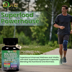 Premium quality sea moss capsules made in the USA