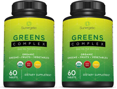 Premium USDA Organic Greens Tablets Pack 2 – front view