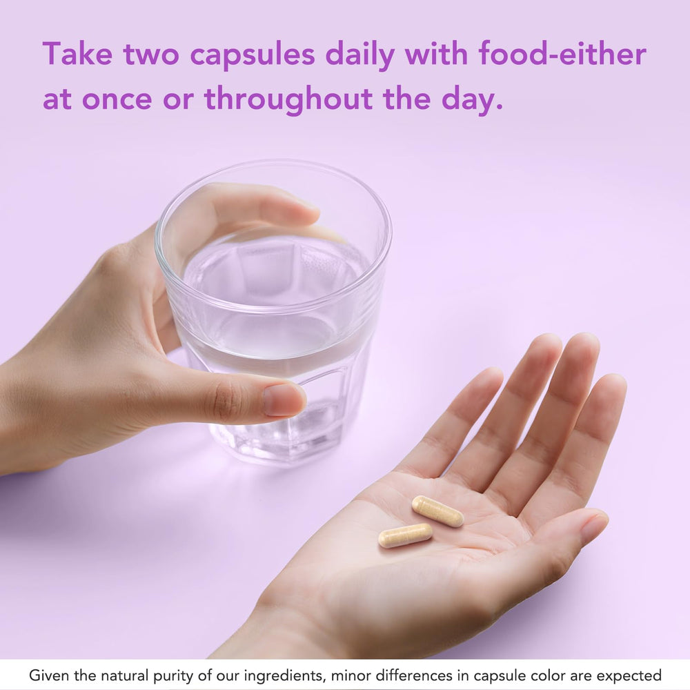 Packaging displaying 60 capsules and 30 days supply