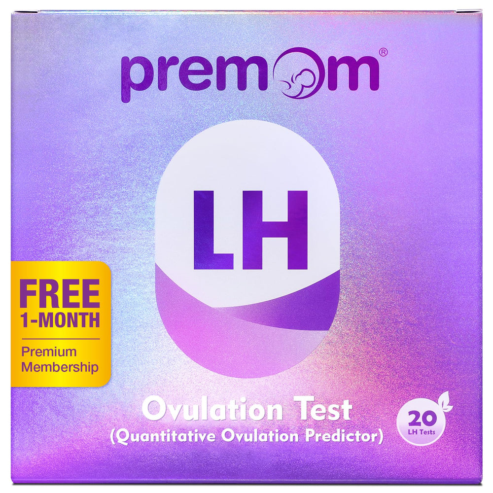 Premom Quantitative Ovulation Test Strip packaging showing 20 tests