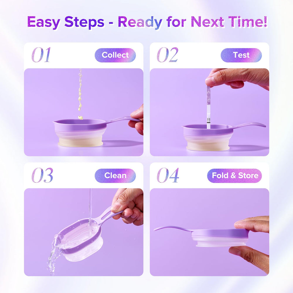 Two-pack Premom collapsible urine cups for home fertility testing