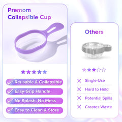 Reusable urine cups by Premom, BPA-free and durable