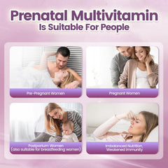 Nutrients: Folic acid, D3, B6 and B12 vitamins in formula