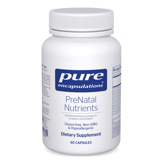 Pure Encapsulations PreNatal Nutrients bottle label