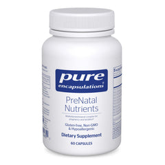 Pure Encapsulations PreNatal Nutrients bottle label