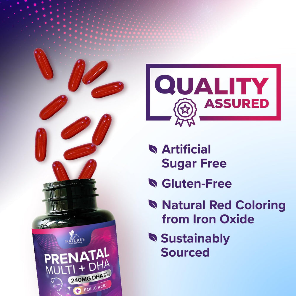 Graphic showing 30, 60, 120 day supply of prenatal vitamins