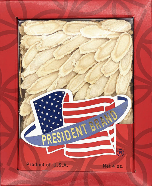 President Brand American Ginseng Slice 4oz Medium - packaging