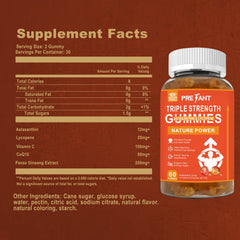 Lifestyle image showing healthy skin and eyes with PRETANT gummies