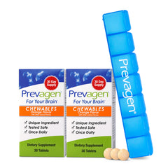 Front view of Prevagen Regular Strength Orange Chewables 60 tablets