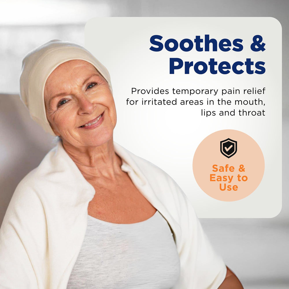 Box and two bottles of Prevention Oncology Mouthwash for cancer care