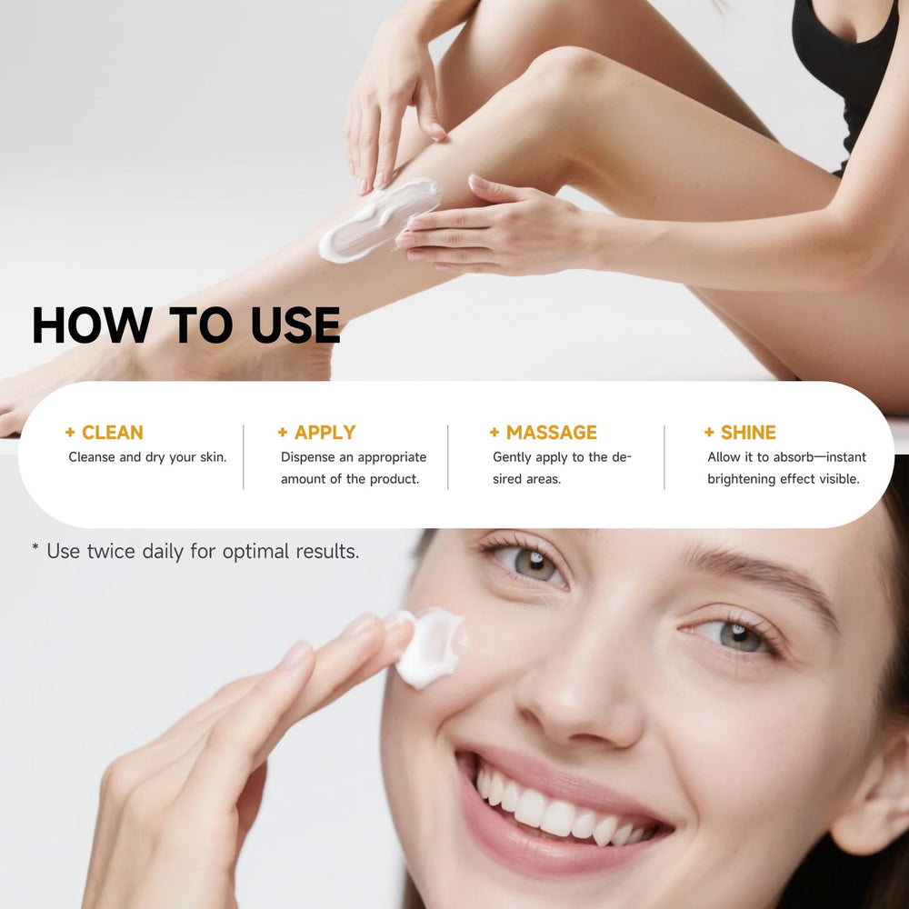 PRFTMK Skin Bleaching Cream hyaluronic acid and shea butter hydrate skin.
