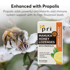 Close-up of propolis ingredients highlighting immune support